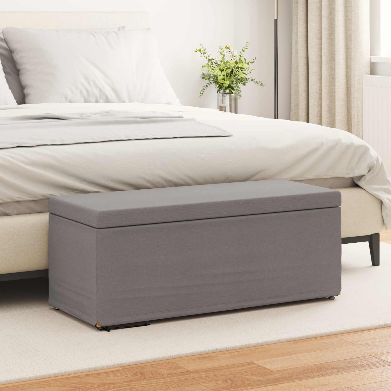 Taburete 101 x 41 x 40 cm Cuero Sintético y Madera Fabricada