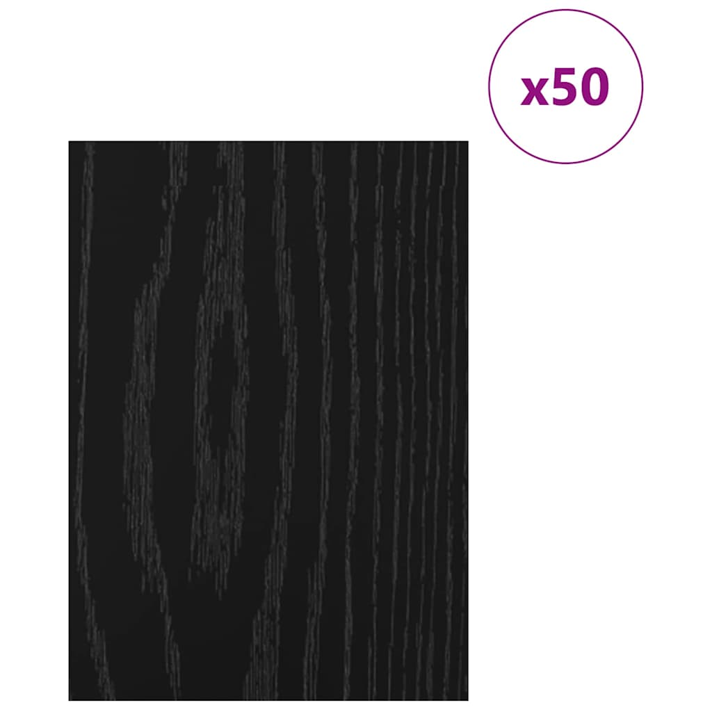 Paneles Decorativos 50 pcs Roble Negro 21 x 30 x 0,27 cm