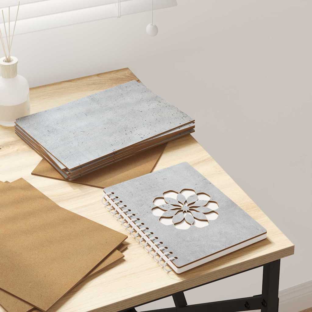 Paneles Decorativos 12 pcs Gris Concreto 21 x 30 x 0,27 cm