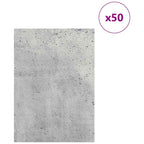 Paneles Decorativos 50 pcs Gris Concreto 21 x 30 x 0,27 cm