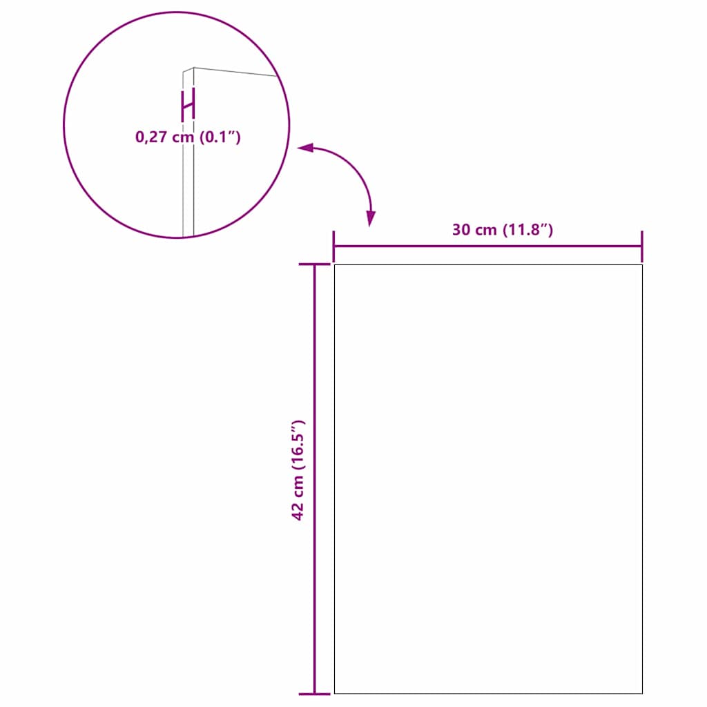 Paneles Decorativos 12 pcs 30 x 42 x 0.27 cm
