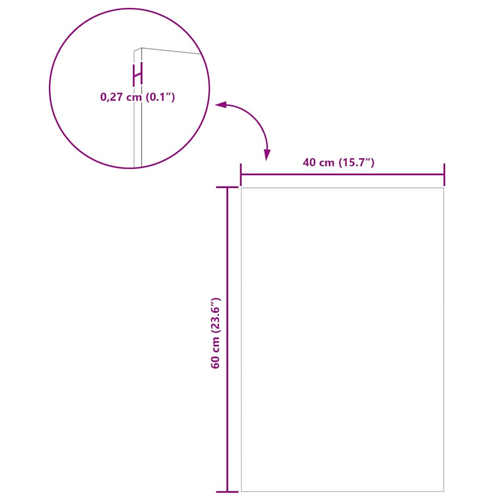 Paneles Decorativos 12 pcs 40 x 60 x 0.27 cm