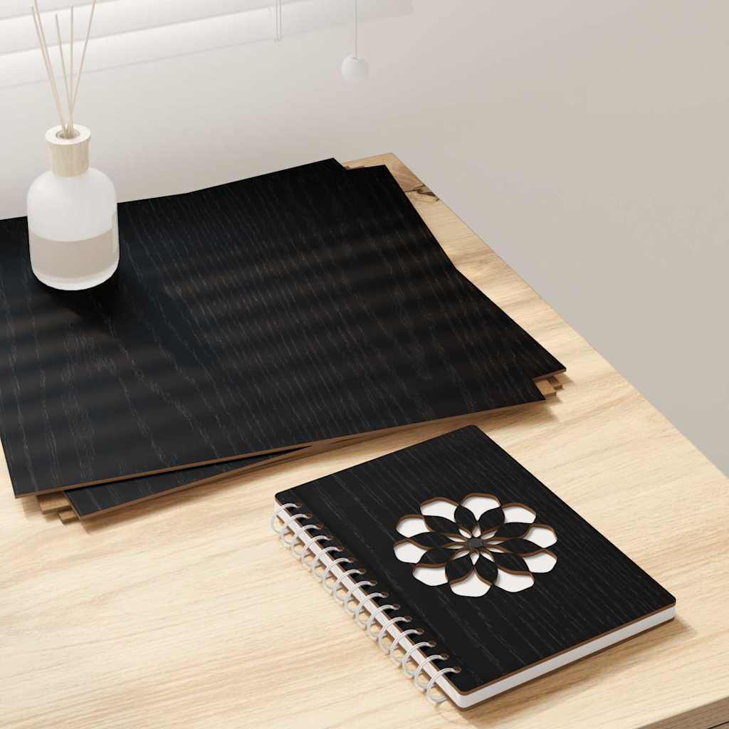 Paneles Decorativos 50 pcs Roble Negro 30 x 30 x 0.27 cm