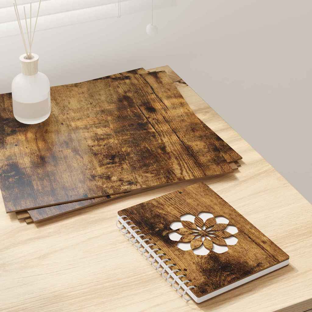 Paneles Decorativos 50 pcs Roble ahumado 30 x 30 x 0.27 cm