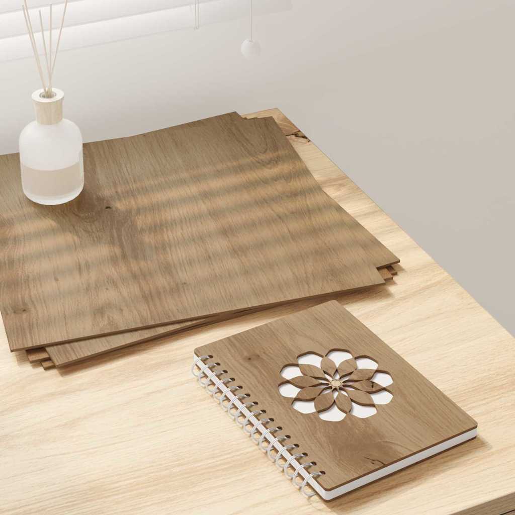 Paneles Decorativos 50 pcs Roble artesanal 30 x 30 x 0.27 cm