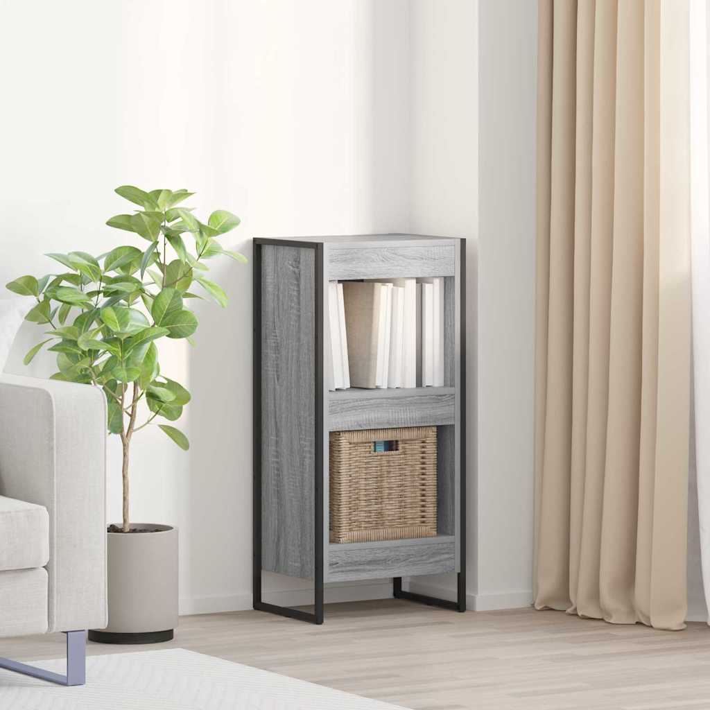 Estantería para libros 2 pcs Gris Sonoma 60 x 30 x 189,5 cm