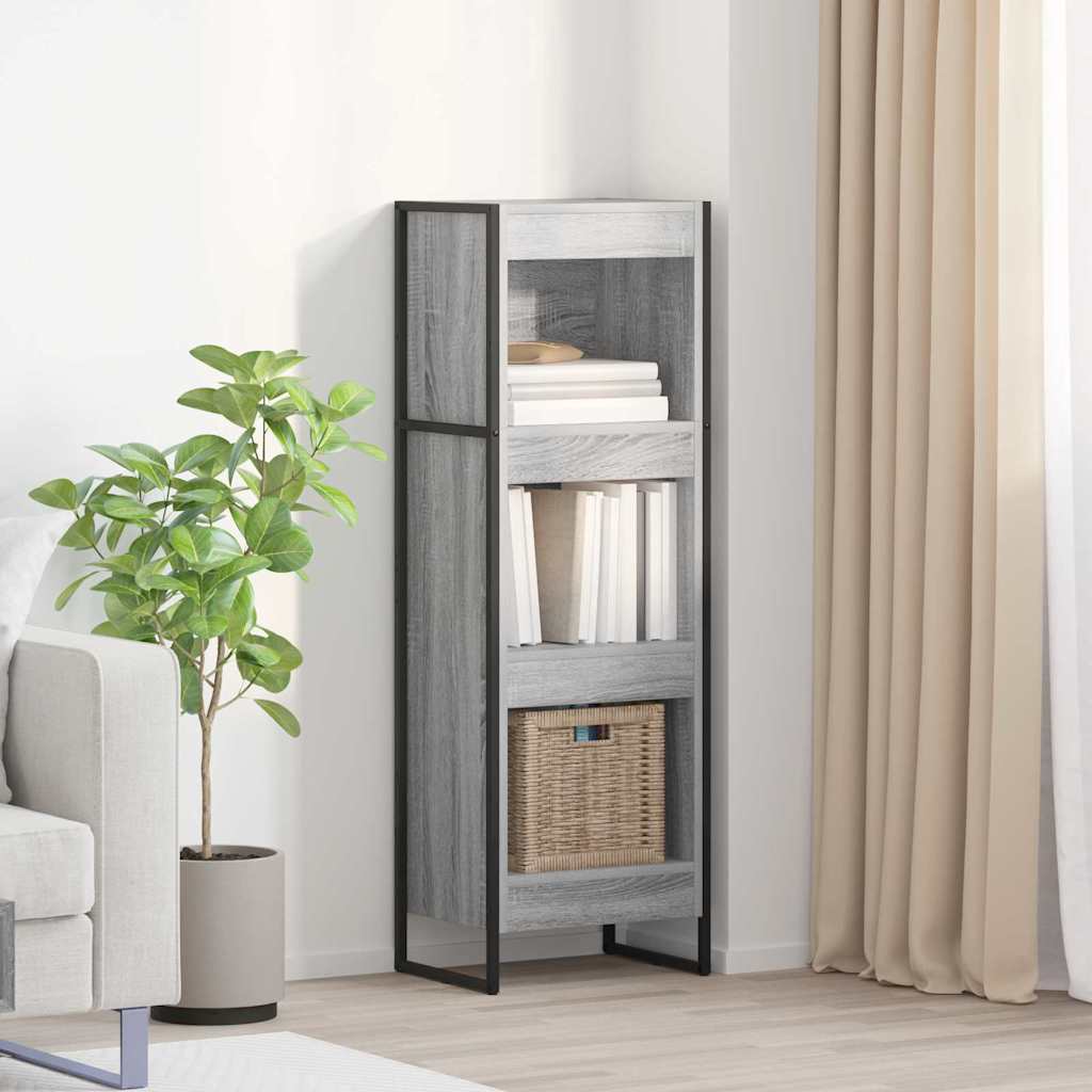 Estantería para libros 2 pcs Gris Sonoma 60 x 30 x 189,5 cm