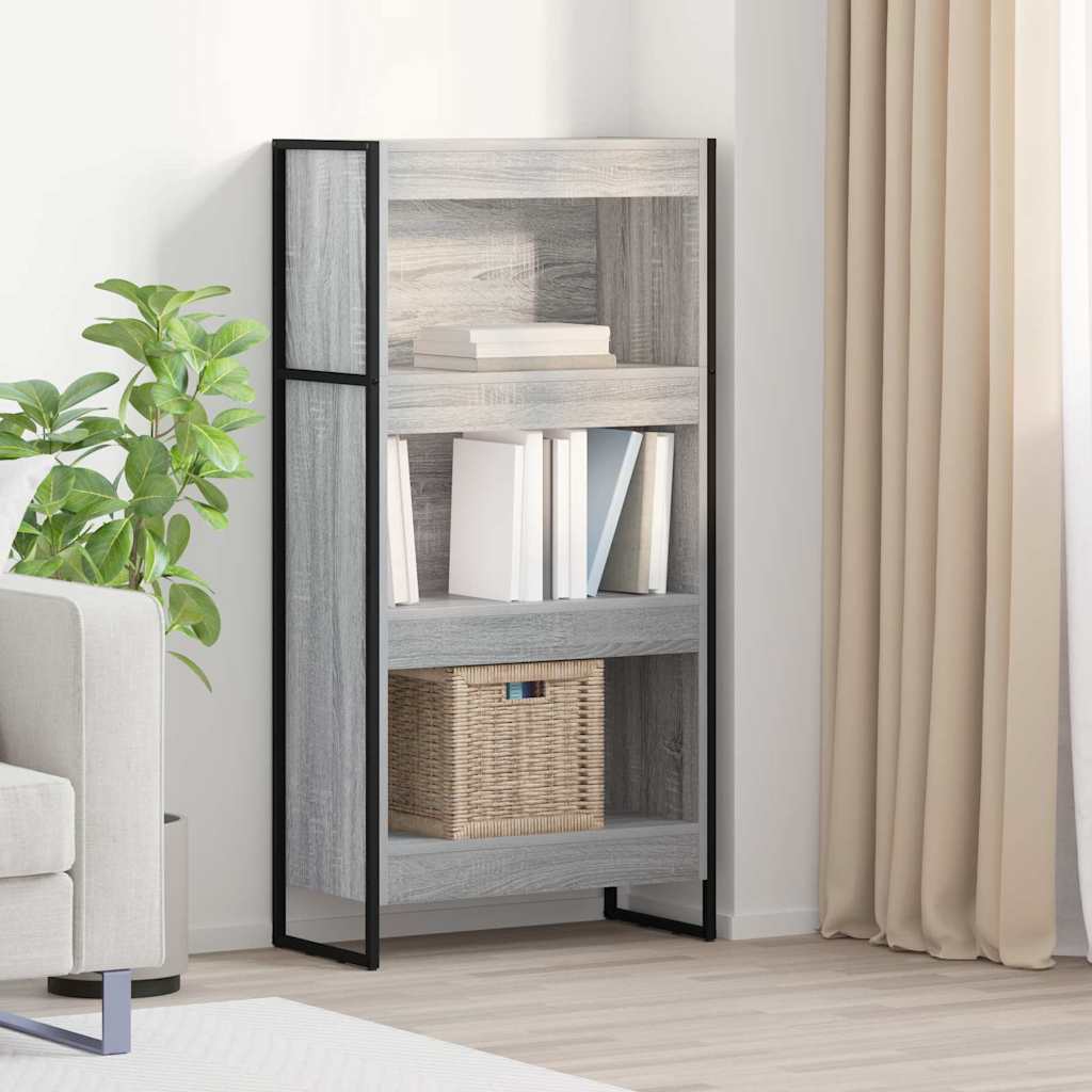 Estantería para libros 2 pcs Gris Sonoma 60 x 30 x 189,5 cm