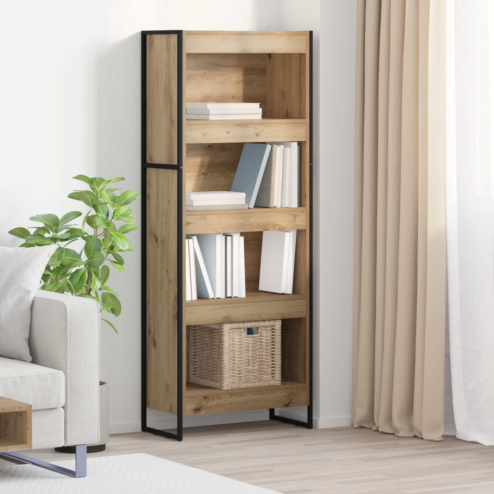 Estantería para libros Madera Vieja 80 x 30 x 121 cm