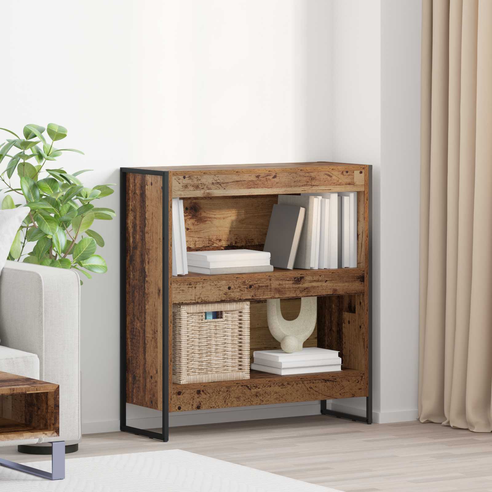 Estantería para libros Madera Vieja 80 x 30 x 121 cm