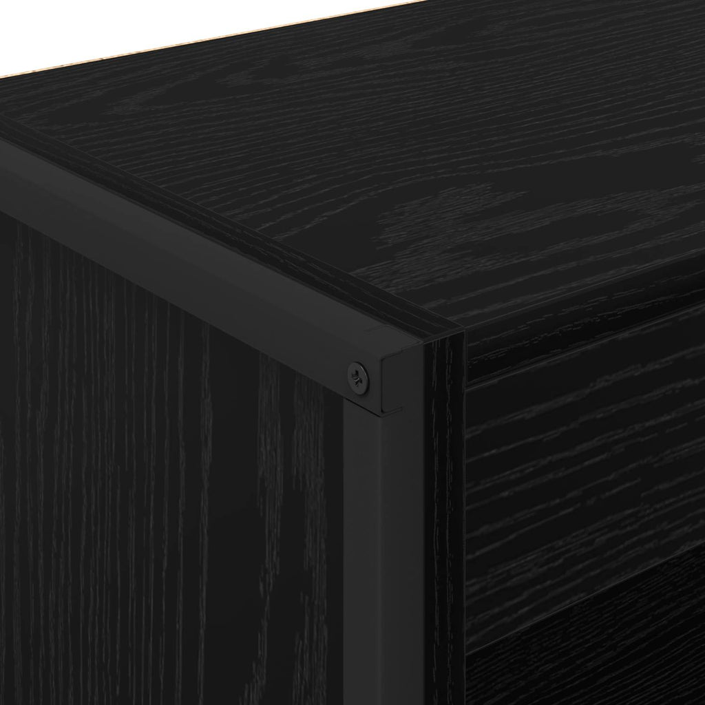 Estantería para libros Roble Negro 80 x 30 x 121 cm