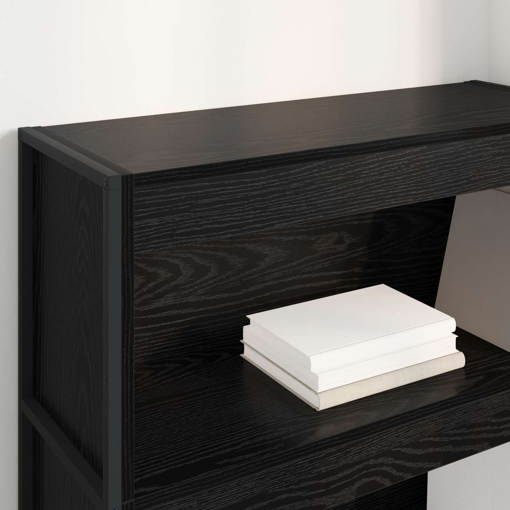 Estantería para libros Roble Negro 80 x 30 x 121 cm