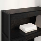 Estantería para libros Roble Negro 80 x 30 x 121 cm