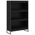 Estantería para libros Roble Negro 80 x 30 x 121 cm