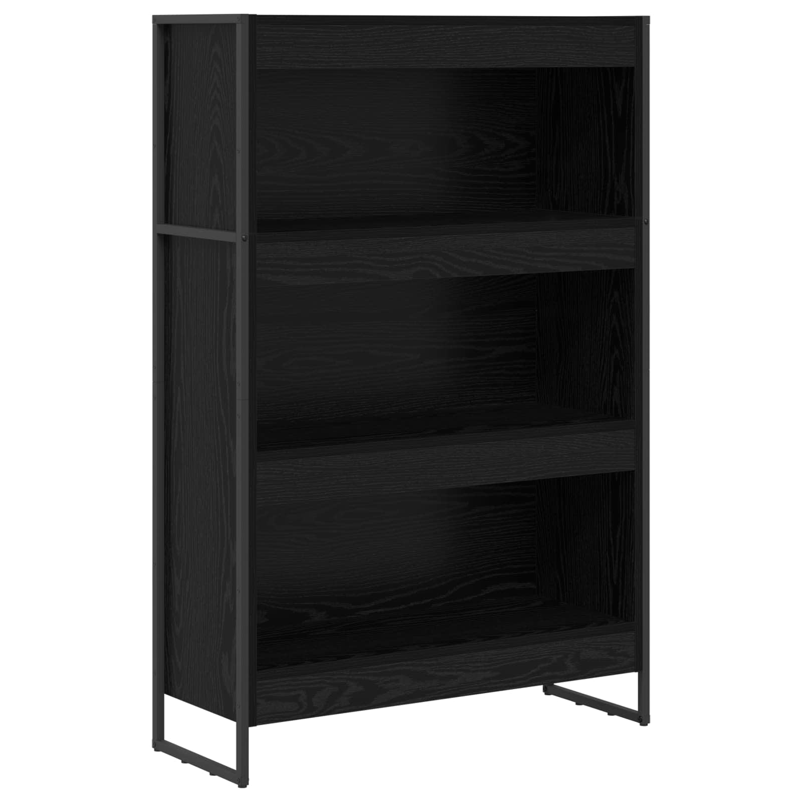 Estantería para libros Roble Negro 80 x 30 x 121 cm