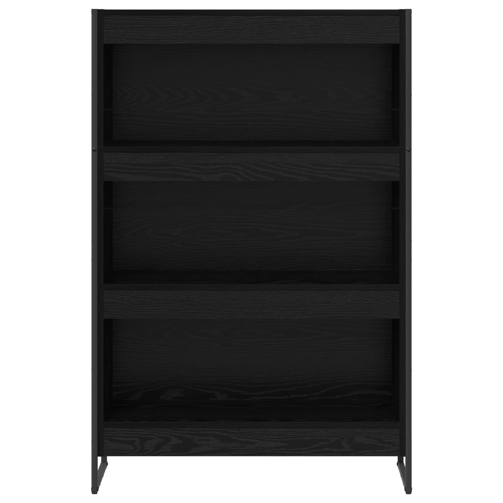 Estantería para libros Roble Negro 80 x 30 x 121 cm