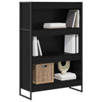 Estantería para libros Roble Negro 80 x 30 x 121 cm