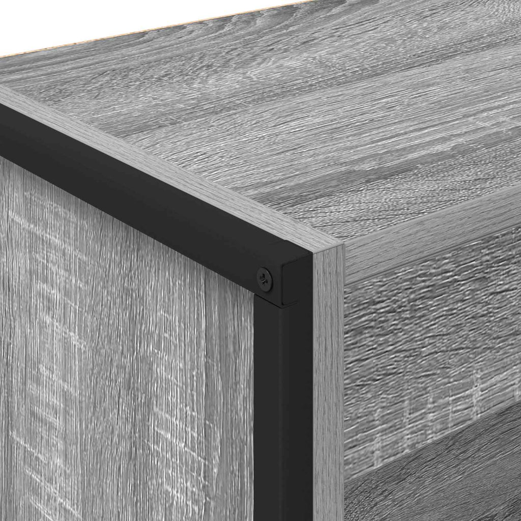 Estantería para libros Gris Sonoma 80 x 30 x 121 cm