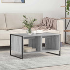 Mesa de Café Gris Sonoma 80 x 50 x 40 cm Madera contrachapada