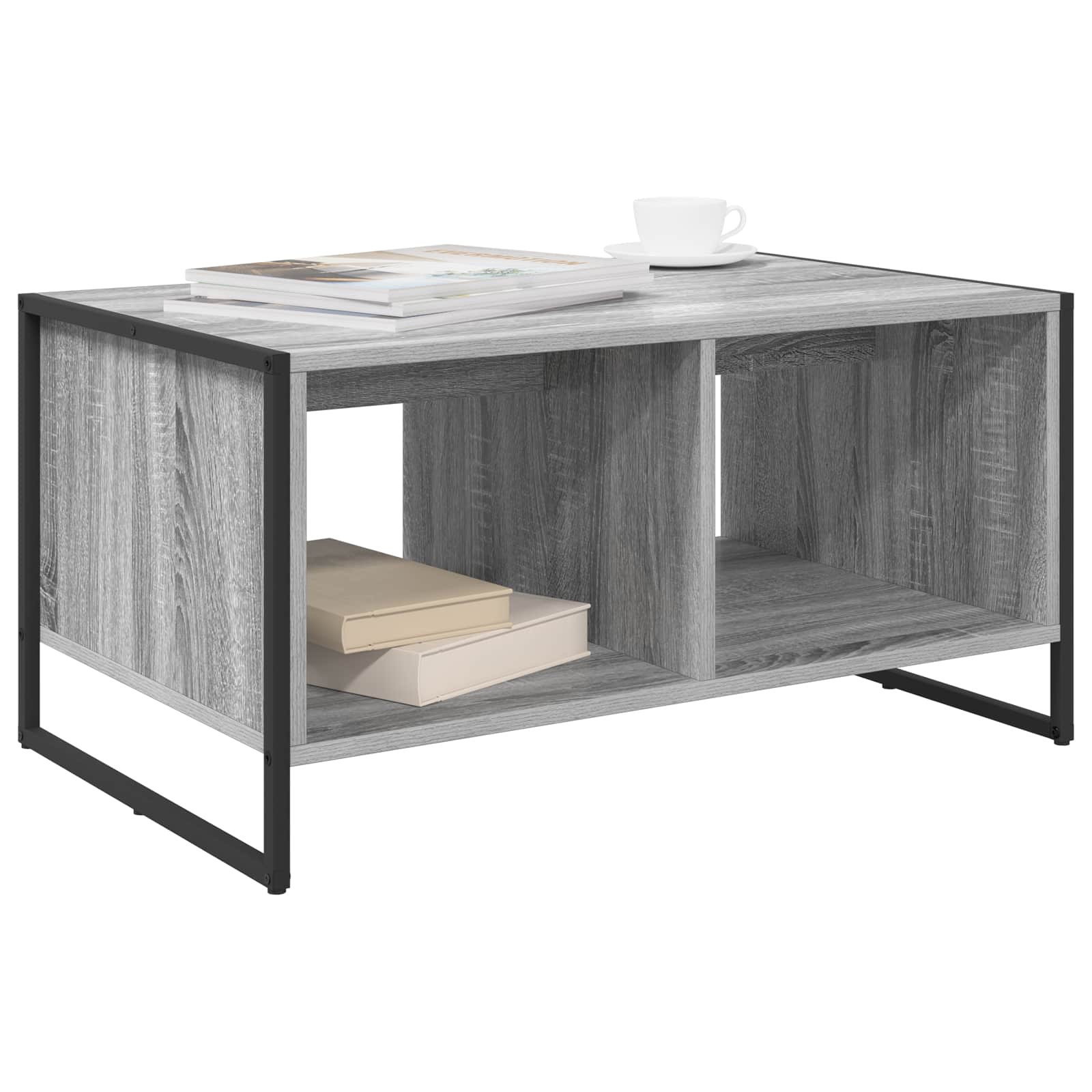 Mesa de Café Gris Sonoma 80 x 50 x 40 cm Madera contrachapada