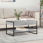 Mesa de Café Gris Sonoma 80 x 50 x 40 cm Madera contrachapada