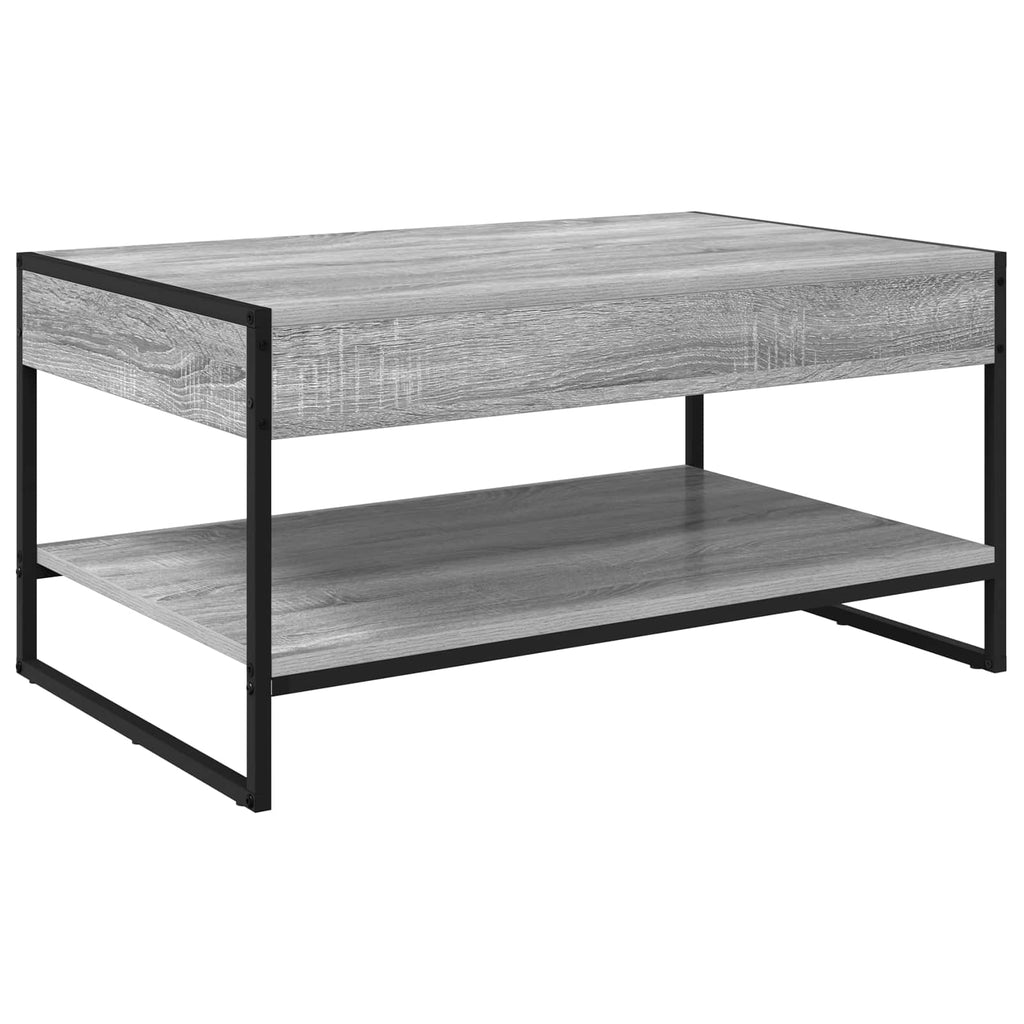 Mesa de Café Gris Sonoma 80 x 50 x 40 cm Madera contrachapada
