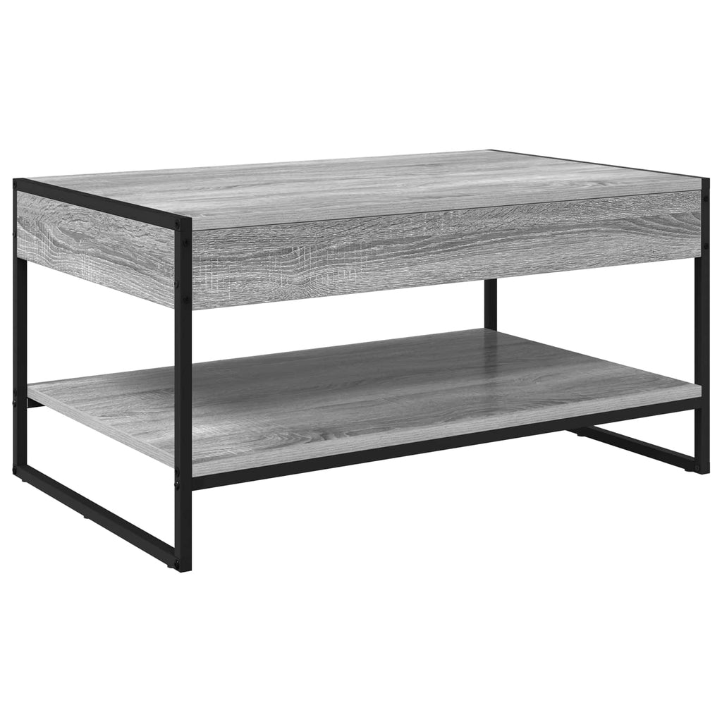 Mesa de Café Gris Sonoma 80 x 50 x 40 cm Madera contrachapada