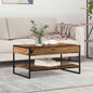 Mesa de Café Gris Sonoma 80 x 50 x 40 cm Madera contrachapada