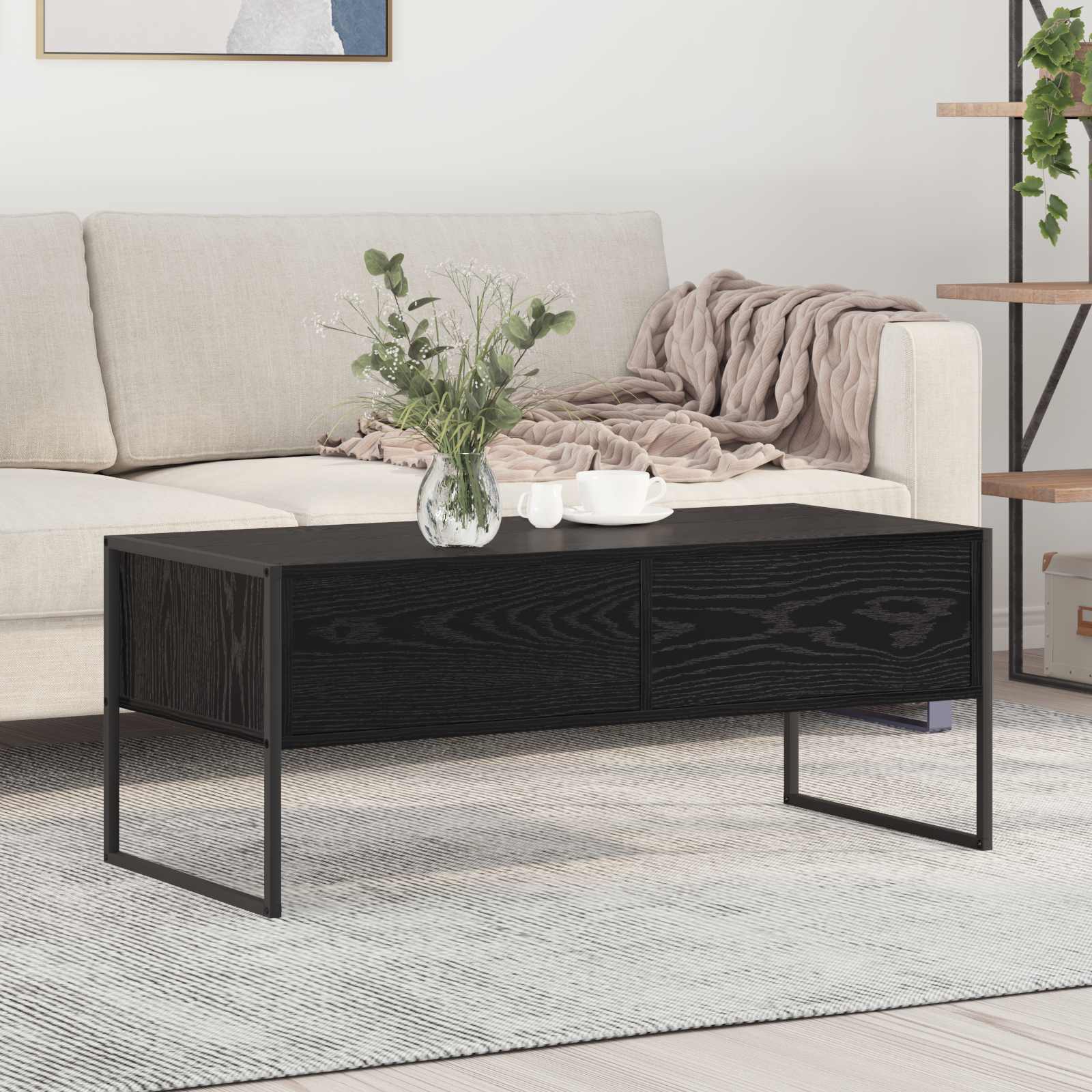 Coffee Table with Drawer Artisan Oak 100 x 46 x 40 cm