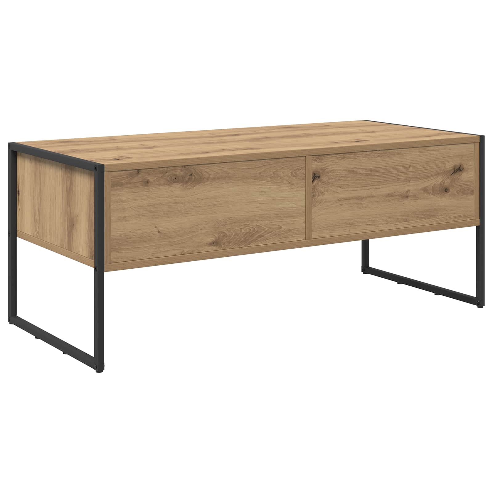 Mesa de Café con cajón Roble Artesanal 100 x 46 x 40 cm