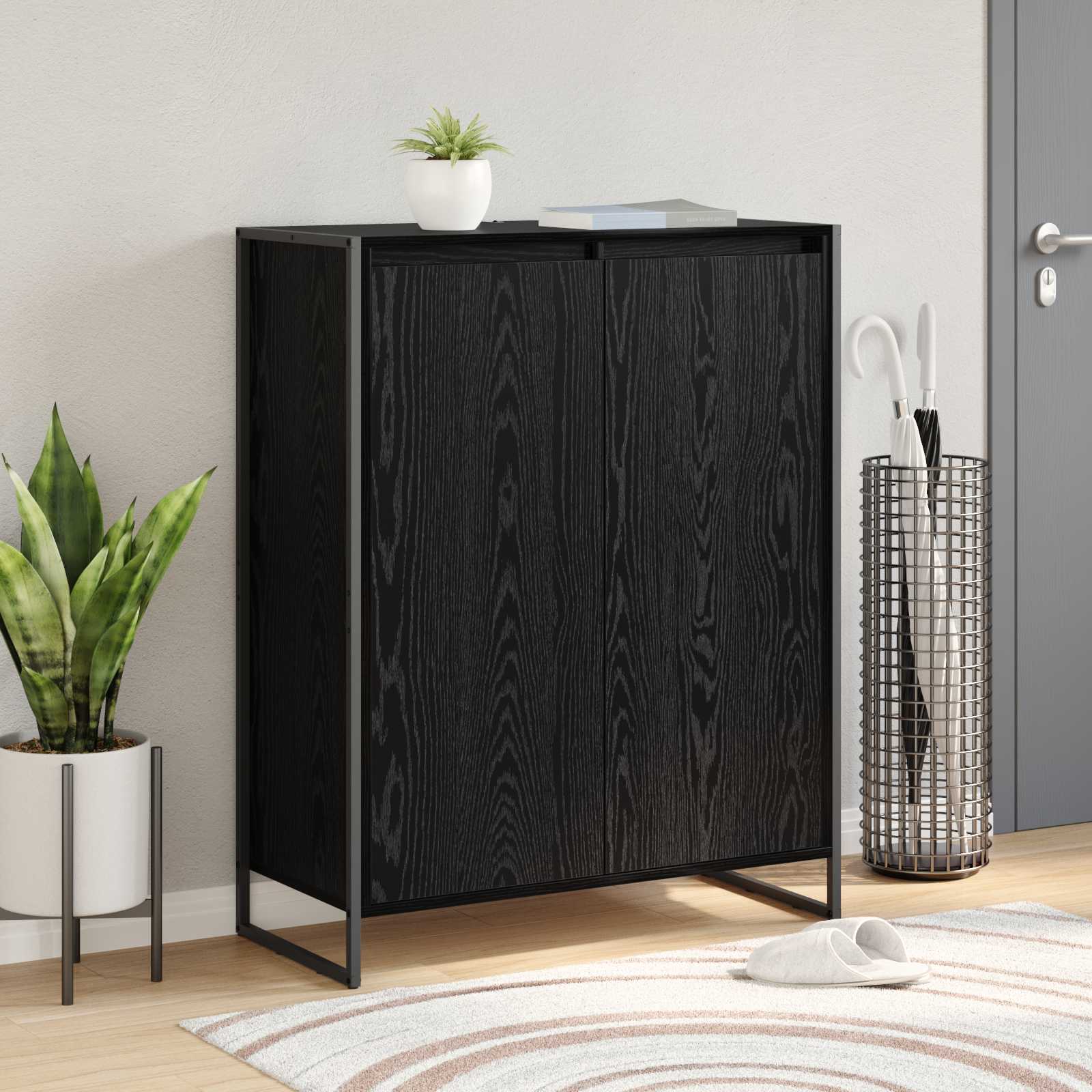 Sonoma Shoe Cabinet with Storage 79 x 36 x 100 cm