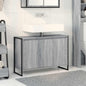 Gabinete de Baño con almacenamiento Gris Sonoma 60 x 30 x 60 cm
