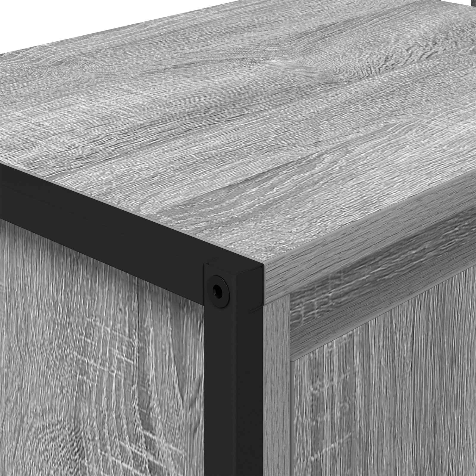 Gabinete de Baño con almacenamiento Gris Sonoma 60 x 30 x 60 cm