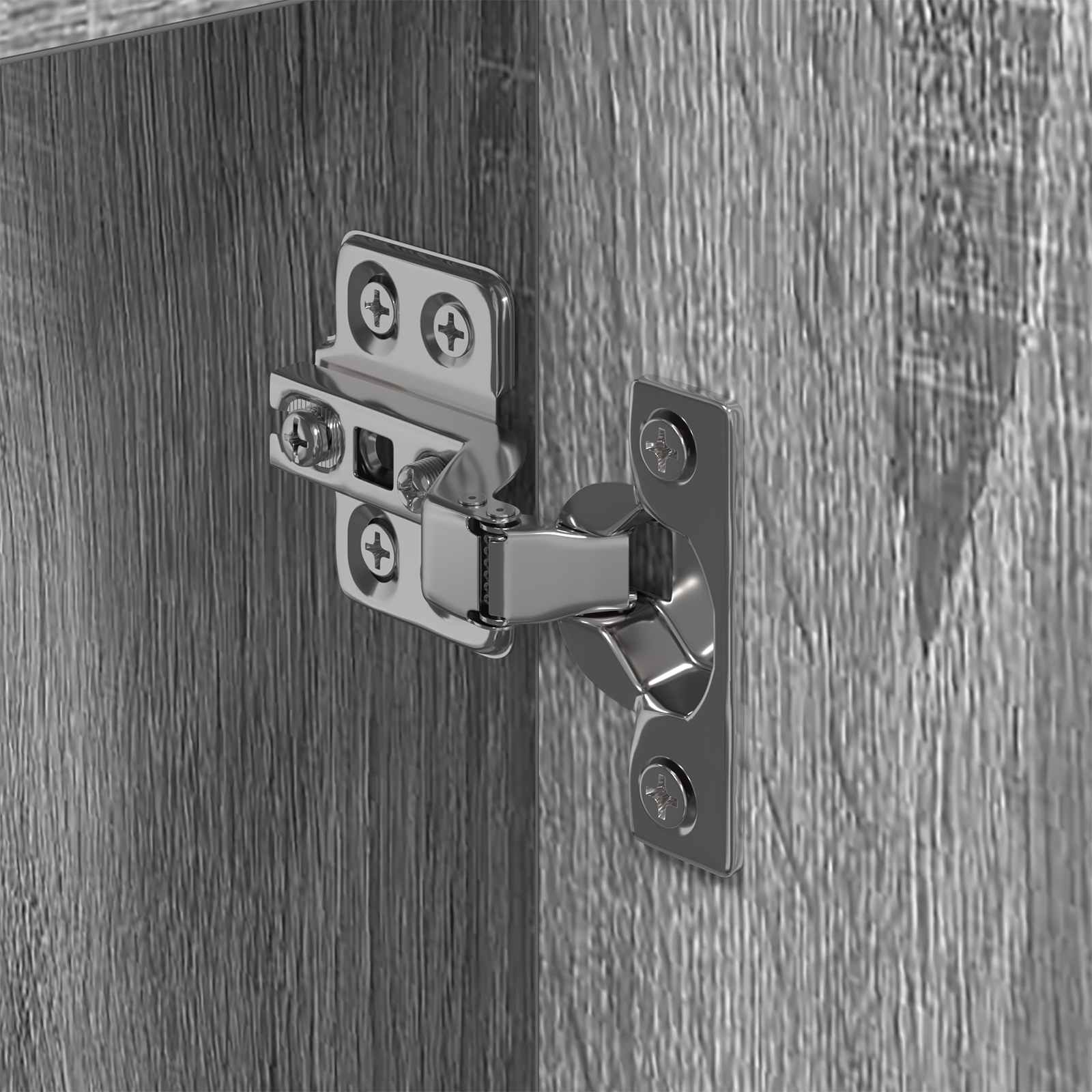 Gabinete de Baño con almacenamiento Gris Sonoma 60 x 30 x 60 cm