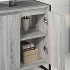 Gabinete de Baño con almacenamiento Gris Sonoma 60 x 30 x 60 cm