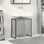 Gabinete de Baño con almacenamiento Gris Sonoma 60 x 30 x 60 cm
