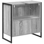 Gabinete de Baño con almacenamiento Gris Sonoma 60 x 30 x 60 cm