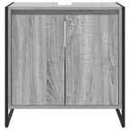 Gabinete de Baño con almacenamiento Gris Sonoma 60 x 30 x 60 cm