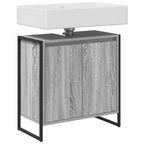 Gabinete de Baño con almacenamiento Gris Sonoma 60 x 30 x 60 cm