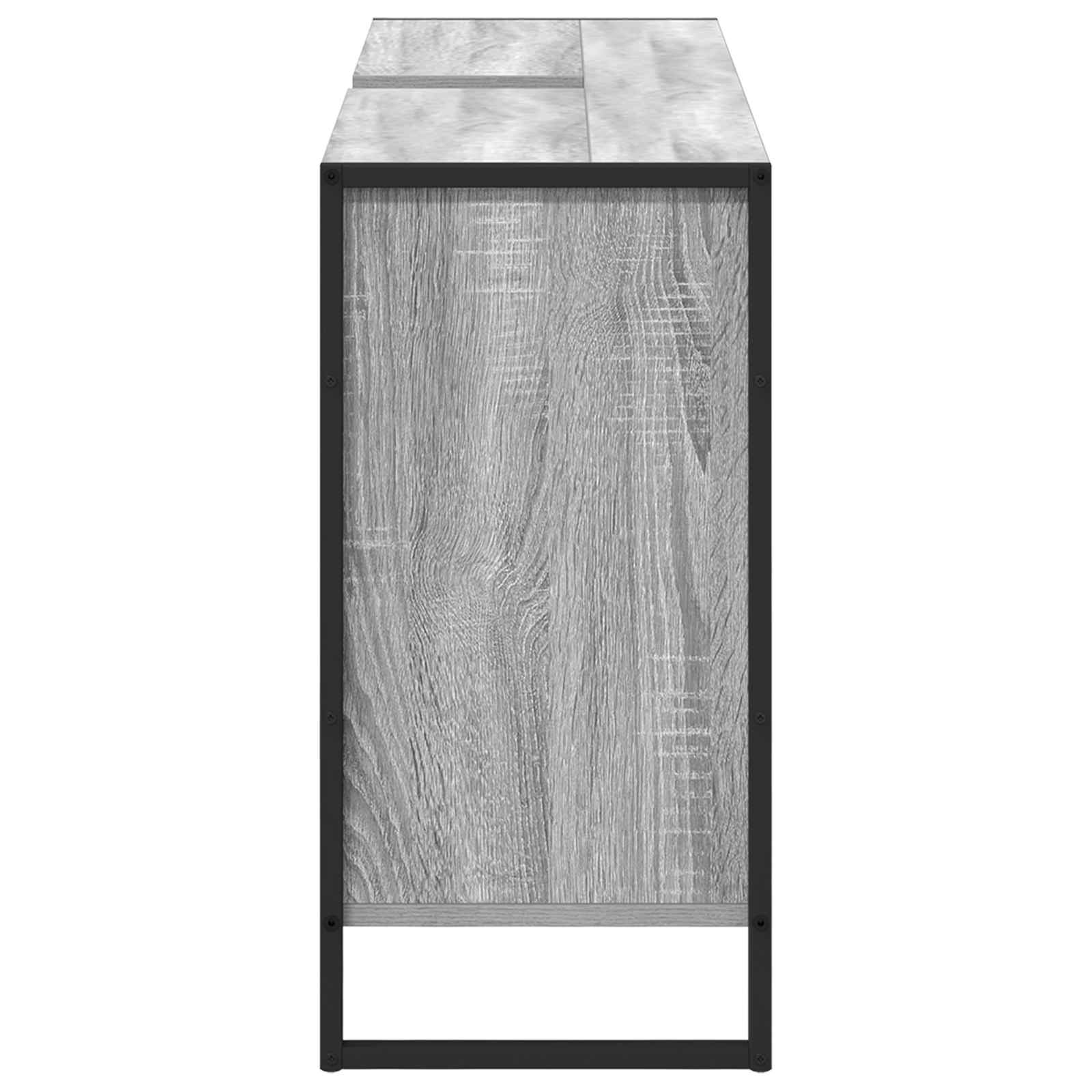 Gabinete de Baño con almacenamiento Gris Sonoma 60 x 30 x 60 cm