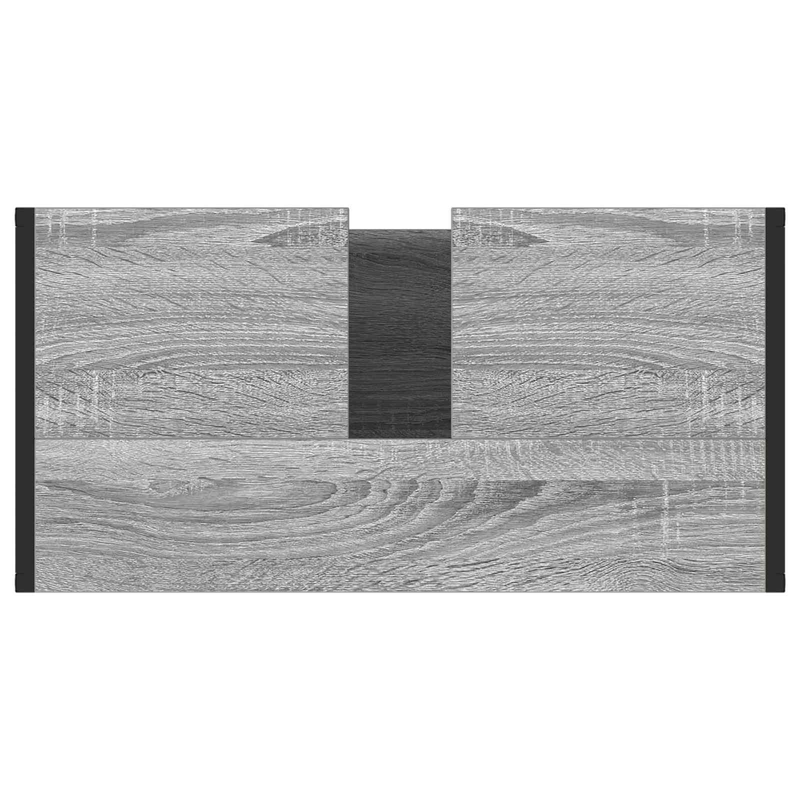 Gabinete de Baño con almacenamiento Gris Sonoma 60 x 30 x 60 cm