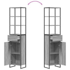 Gabinete de Baño con cajón Gris Sonoma 40 x 30 x 180 cm