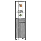 Gabinete de Baño con cajón Gris Sonoma 40 x 30 x 180 cm