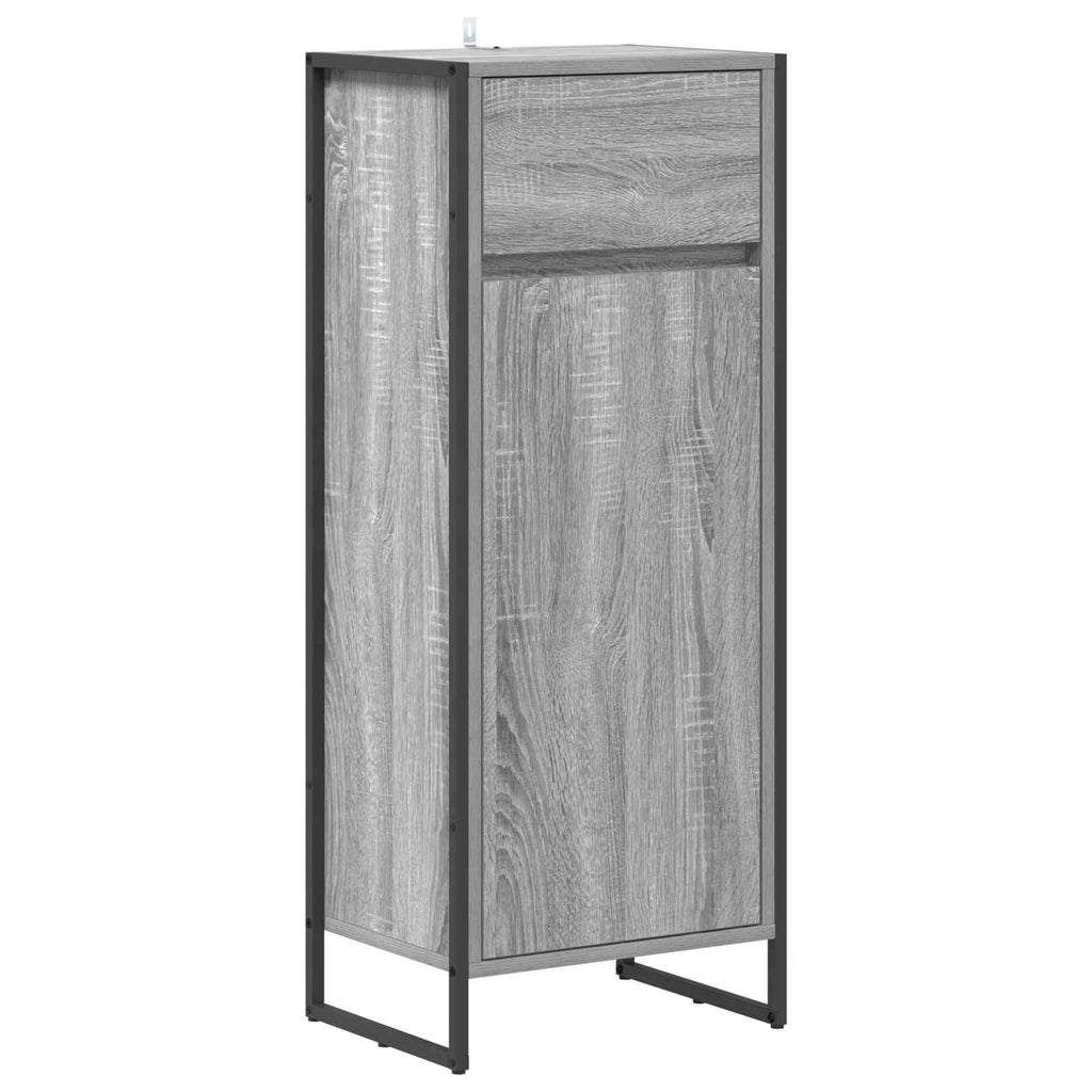 Gabinete de Baño con cajón Gris Sonoma 40 x 30 x 100 cm