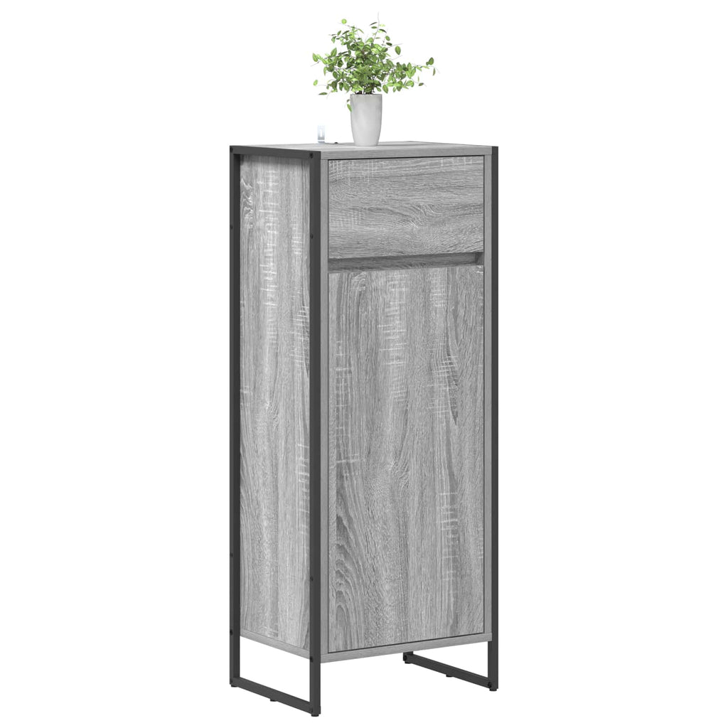 Gabinete de Baño con cajón Gris Sonoma 40 x 30 x 100 cm