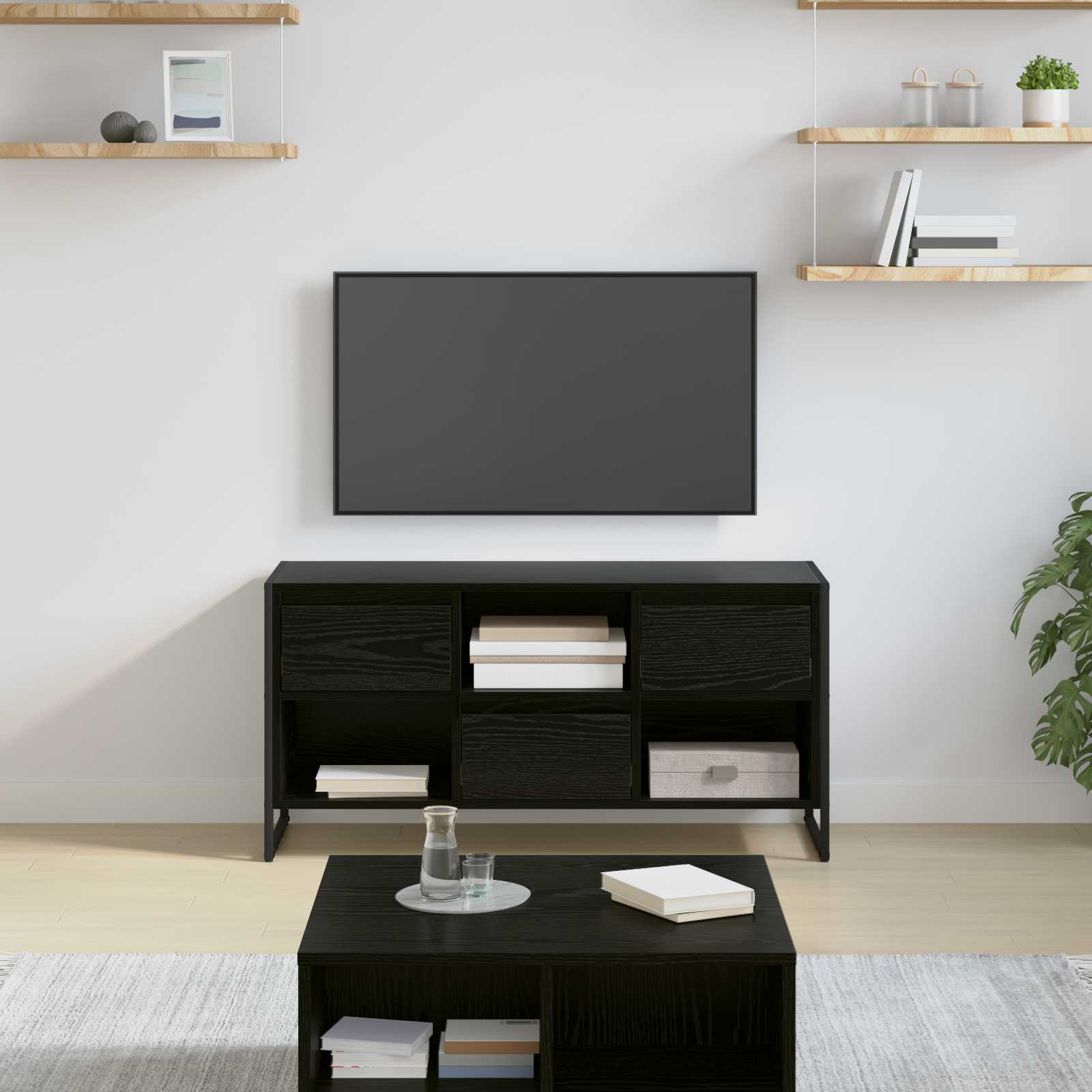 Gabinete de TV con cajón Gris Sonoma 100 x 36 x 49,5 cm