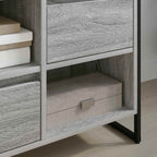 Gabinete de TV con cajón Gris Sonoma 100 x 36 x 49,5 cm