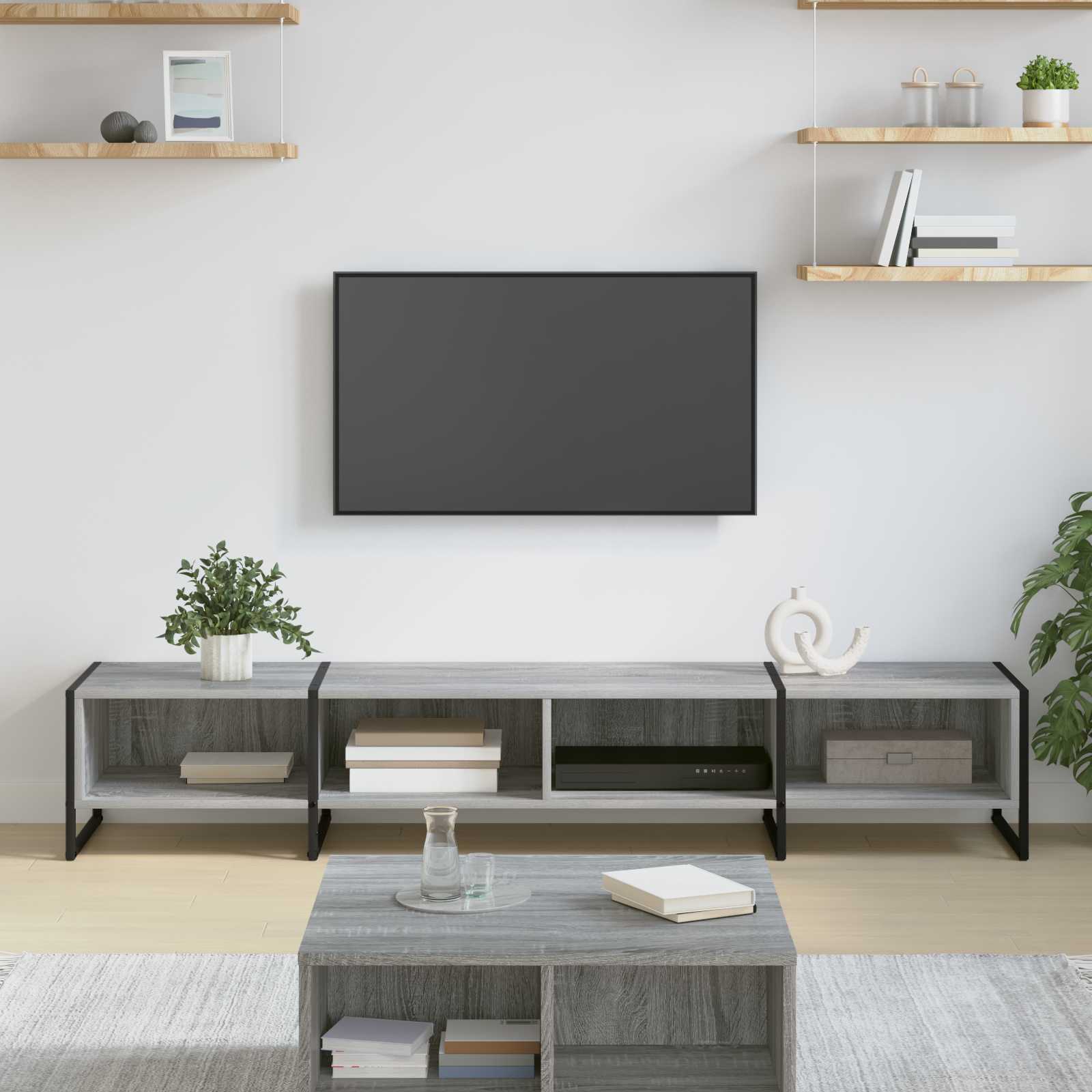 Gabinete de TV con cajón Gris Sonoma 100 x 36 x 49,5 cm