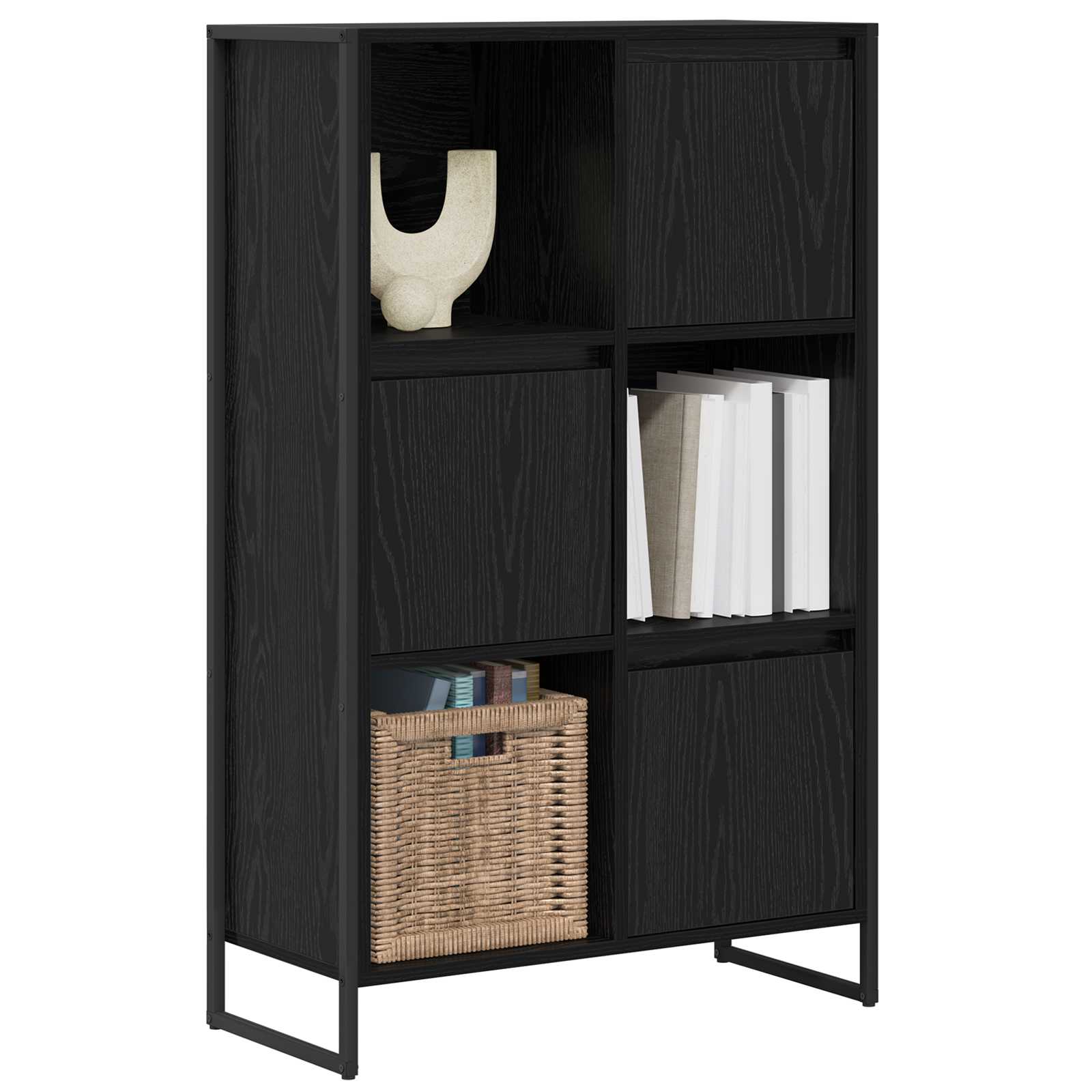 Estantería para libros Roble Negro 68 x 30 x 108.5 cm