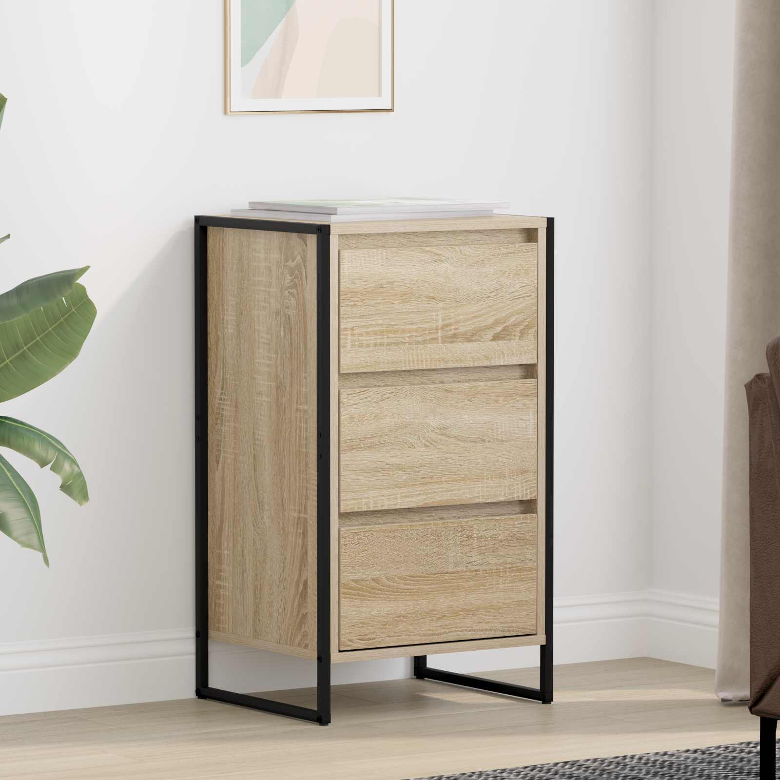 Vitrina con cajón Sonoma 42 x 36 x 75.5 cm Madera contrachapada